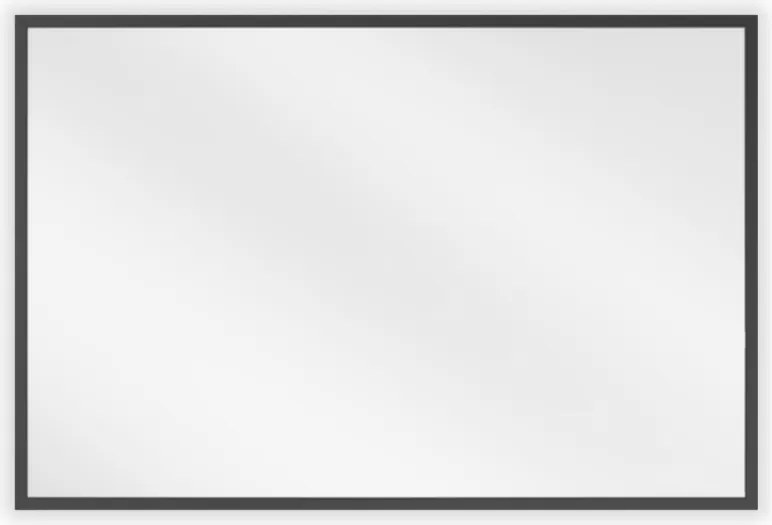 Mexen Loft téglalap alakú fürdőszobai tükör 60 x 40 cm, fekete keret - 9852-060-040-000-70