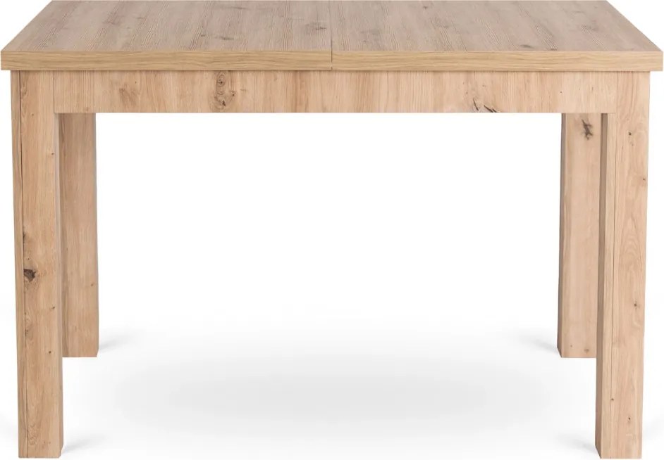 Bővíthető étkezőasztal 120–160 cm Artisan tölgy színben – SKUBI