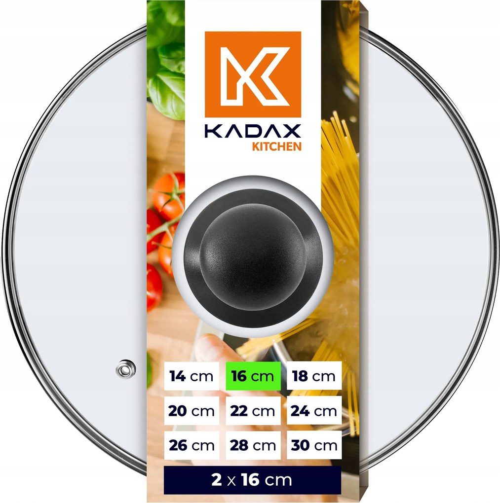 Üvegfedő 16cm Serpenyőhöz Edényfedő 2x