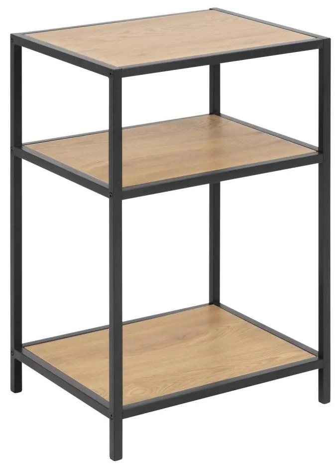 Éjjeli szekrényke SARON tölgy/fekete