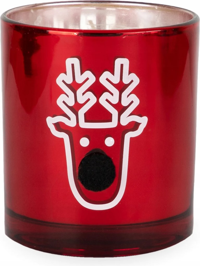 Karácsonyi illatgyertya üvegben karácsonyi rénszarvas Frosted vanília Homla