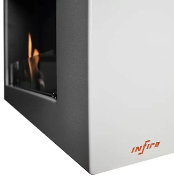 InFire - Fali BIO kandalló 120x56 cm 3kW fehér