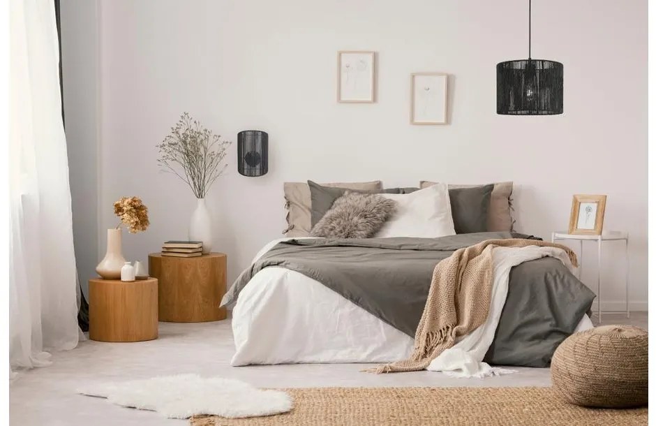 Lámpa Fali lámpatest  FORESTO 3, 6144, AC220-240V, 50/60Hz, 1*E27, max.40W, fekete