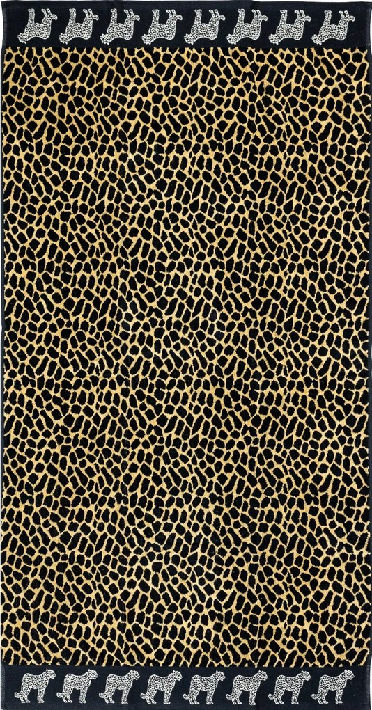 AFRIKA Strandtörölköző barna leopárd 165x90cm