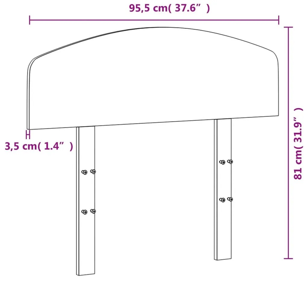 fehér tömör fenyőfa fejtámla 90 cm