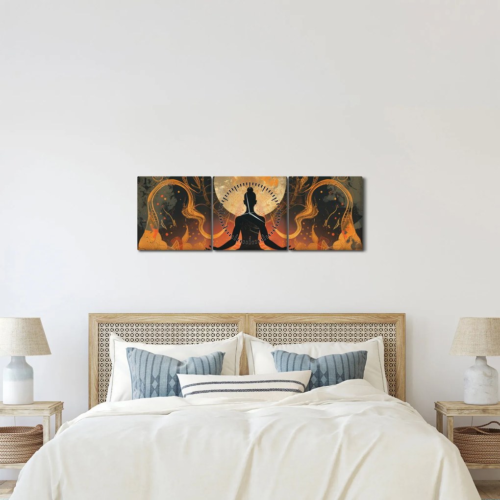 Kép - Meditáció (órával) (90x30 cm)