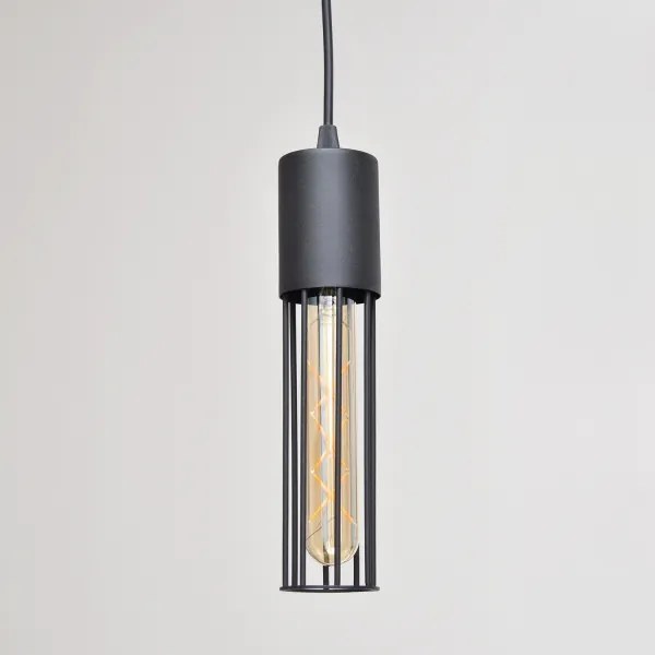 Csillár zsinóron MELODY 1xE27/15W/230V fekete