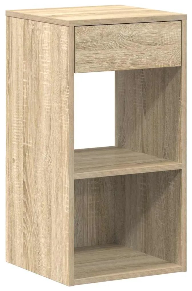éjjeliszekrények fiókkal 2 db sonoma tölgy 35x34x66,5 cm