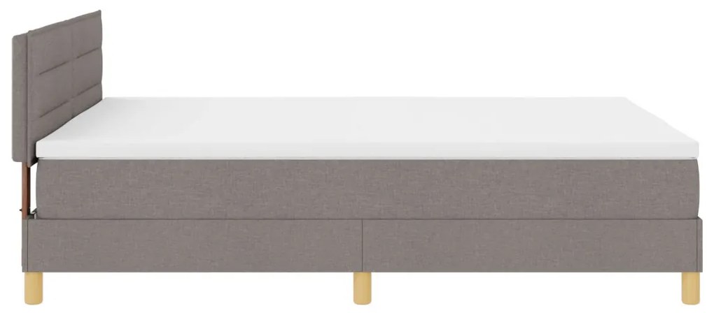 vidaXL Box Spring Ágy Matrac Rózsaszín 160x200 cm Szövet