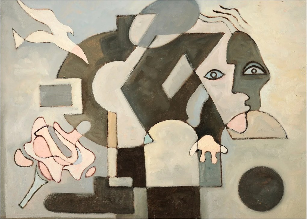 Kép - kubizmus (70x50 cm)