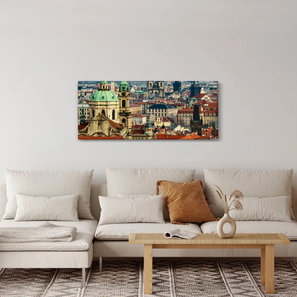Kép - Prágai panoráma (120x50 cm)