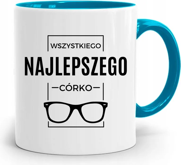 Kék Bögre A Boldog Születésnapot Lányának, fényképes nyomattal