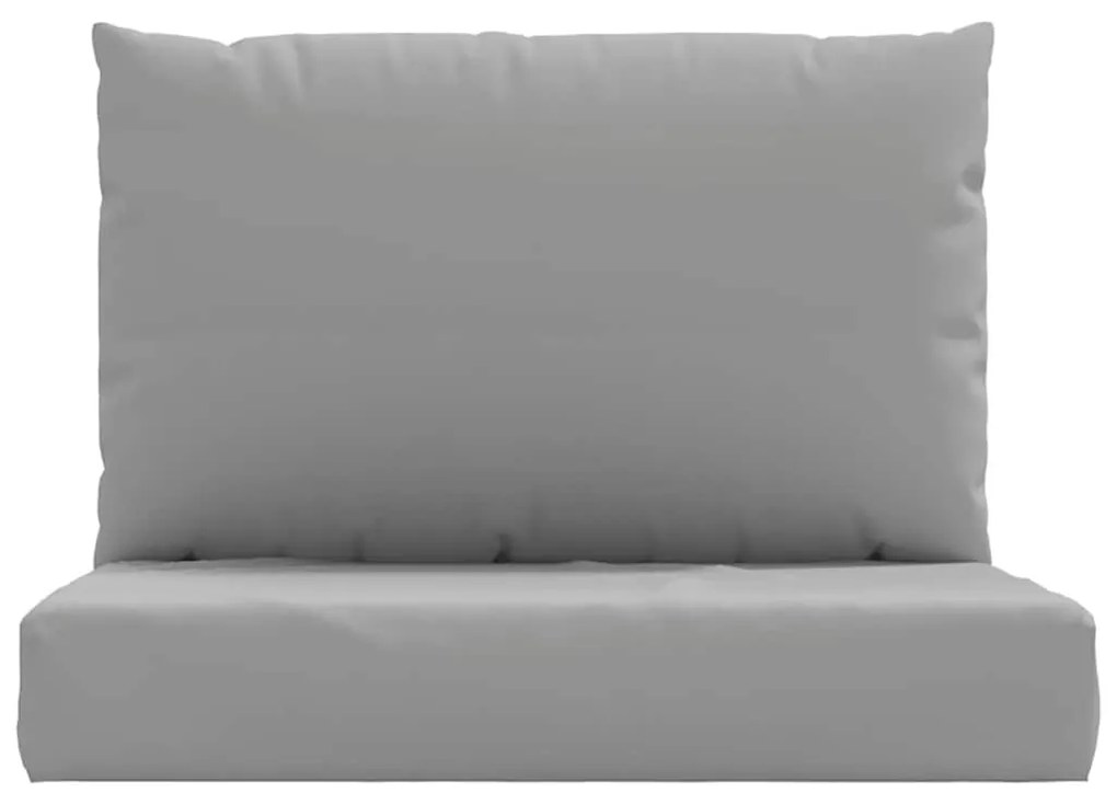 2 db szürke szövet raklapkanapé-párna