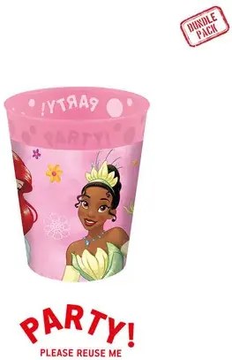 Disney Hercegnők Live Your Story micro prémium műanyag pohár szett 4 db-os 250 ml