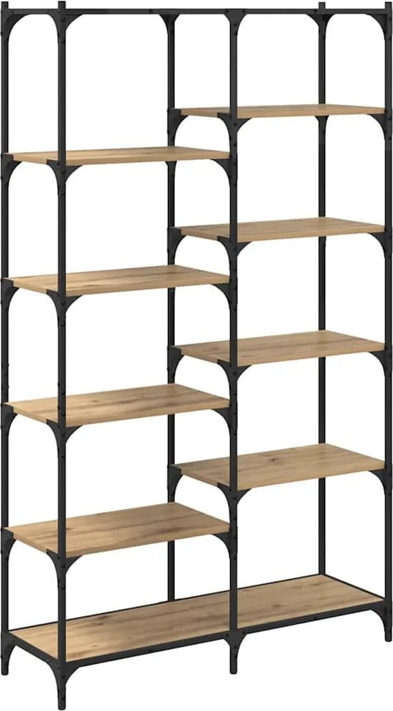 vidaXL Könyvespolc kézműves tölgy 100 x 32 x 170 cm Faanyag