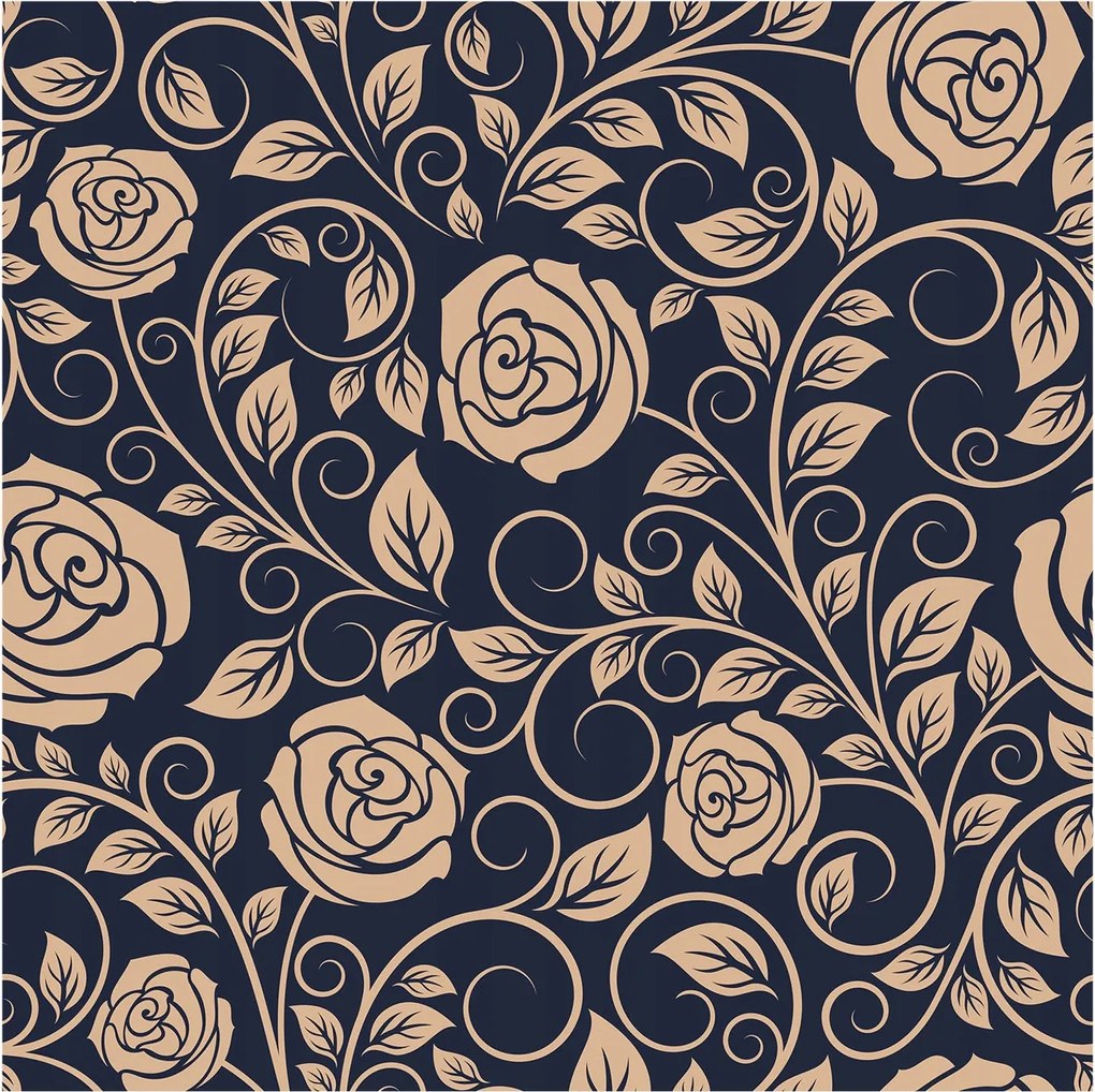 Fali tapéta Prémium Romantikus virágok 250x250 Ragasztó