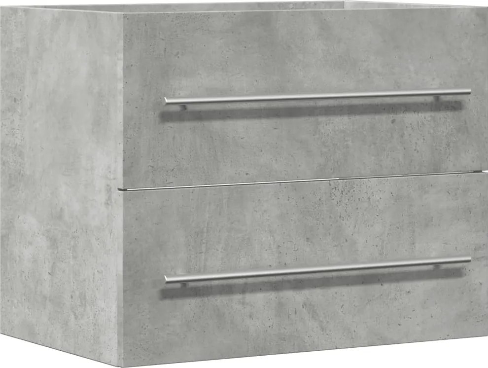vidaXL betonszürke szerelt fa mosdószekrény 60 x 38,5 x 48 cm