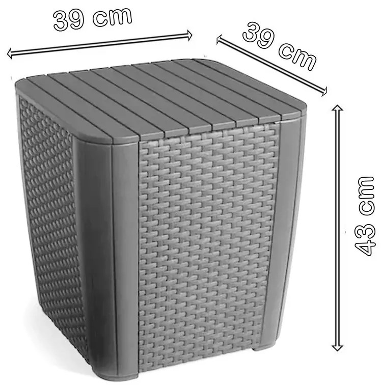 Corfu duo kerti bútor garnitúra luzon asztallal