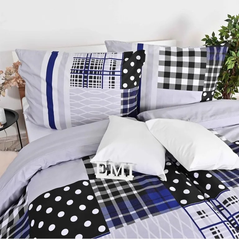 EMI Art pamut ágyneműhuzat, A standard egyszemélyes ágy szett tartalma: 1x 140x200 + 1x 70x90