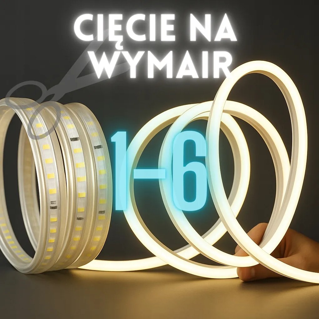 Vágás Led szalagok Neon Led Fénytömlő Led Vágás méretre 1 – 6 szakasz