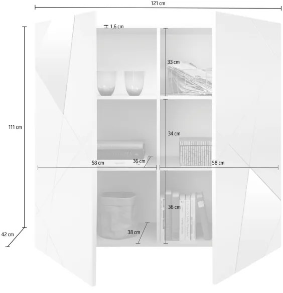 TAVRI antracit komód