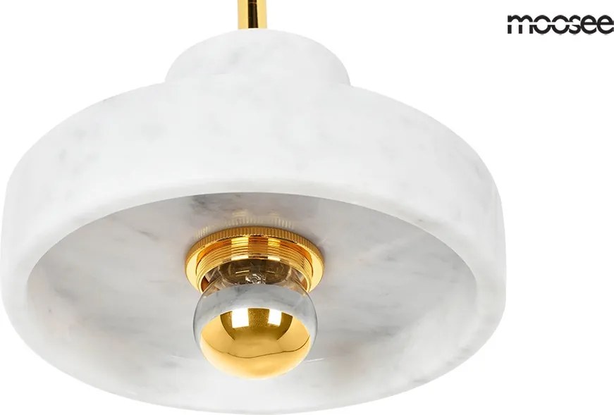 KING HOME MSE010100132 ARCO Modern Függesztett Lámpa Fekete, Üveggolyó, Arany E27 IP20