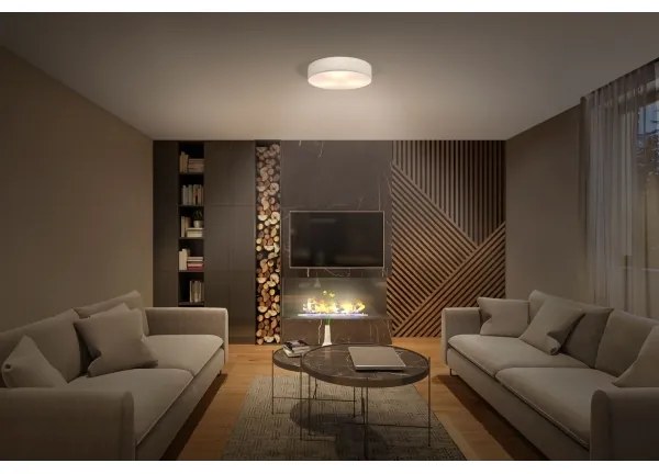 Osram - Mennyezeti lámpatest ORBIS PARIS 1xE27/25W/230V Ø 30 cm krémszínű