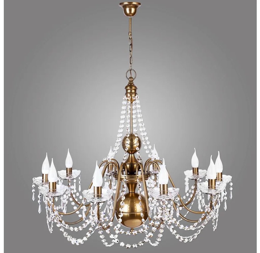 Kemar TO/10 - Kristály csillár TOKANTI 10xE14/60W/230V 780 részes