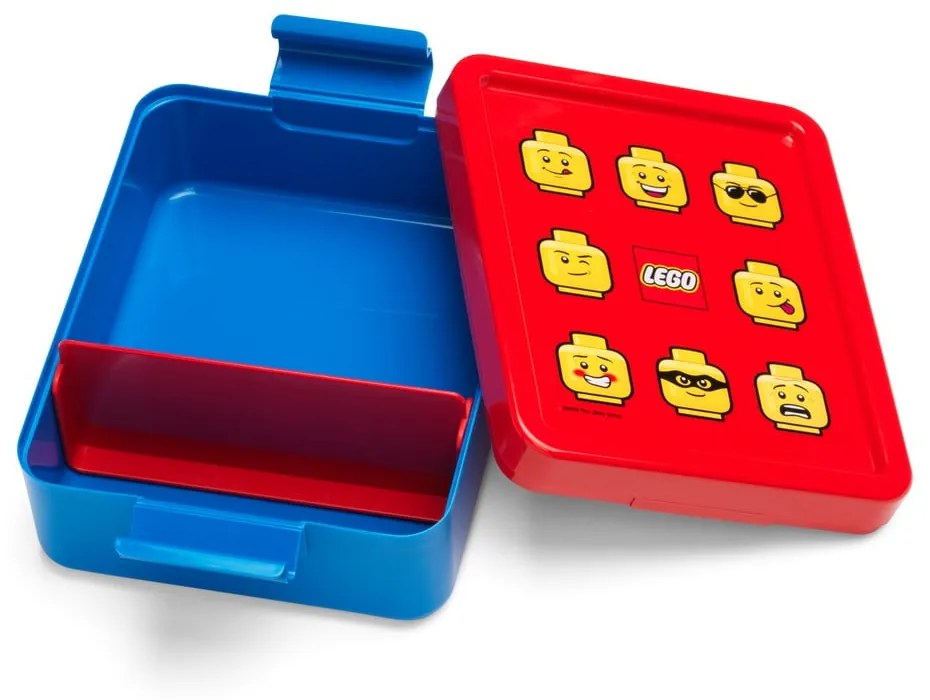 Iconic piros-kék uzsonnásdoboz és kulacs szett - LEGO®