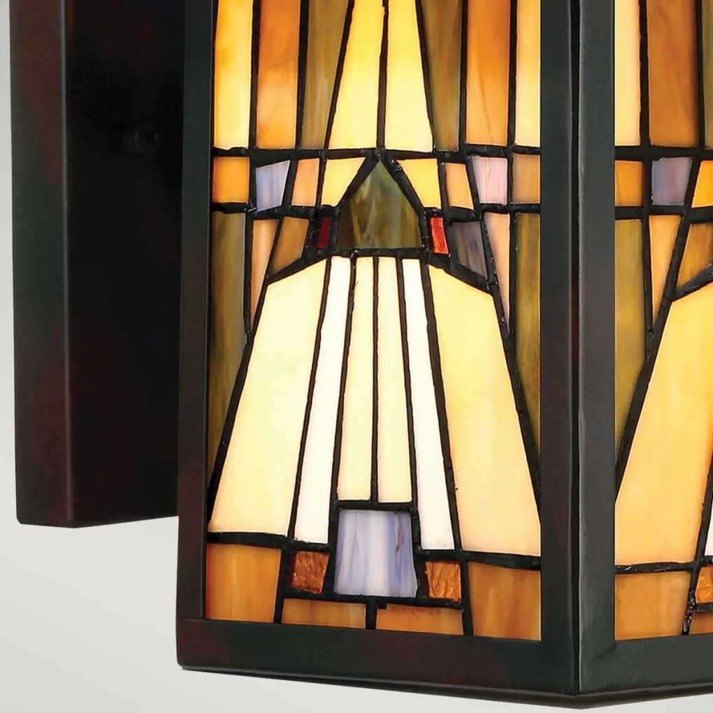ELSTEAD QZ-INGLENOOK2-M INGLENOOK Klasszikus Kültéri Fali Lámpa Barna E27 IP44