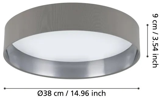 Eglo 99543 - LED Mennyezeti lámpa MASERLO LED/24W/230V