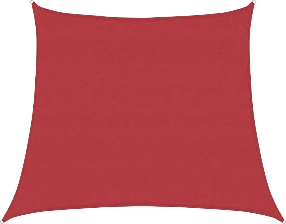 vidaXL piros HDPE napvitorla 160 g/m² 4/5 x 4 m