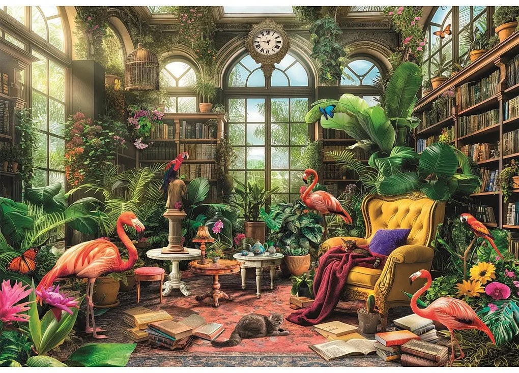 Üvegház Library 1000 db-os Compact puzzle Clementoni