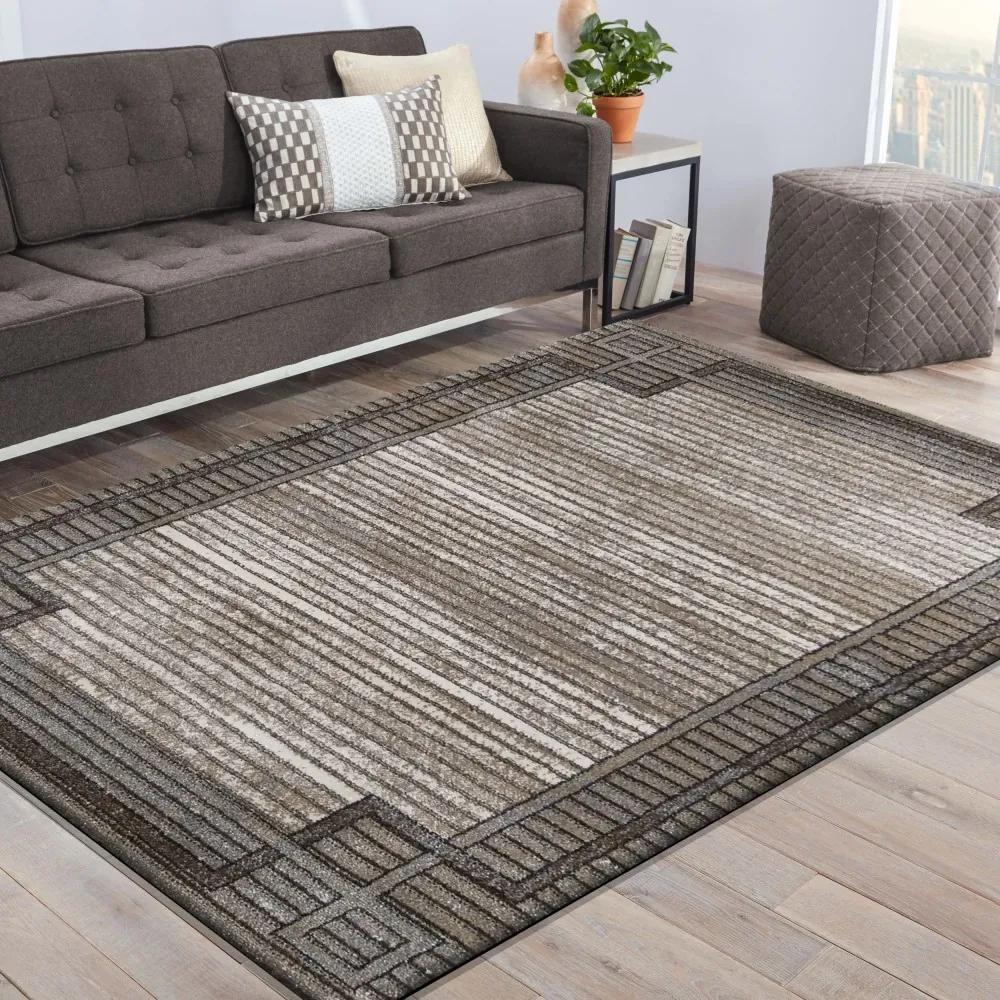 Stílusos csíkos szőnyeg a nappaliba Szélesség: 120 cm | Hossz: 170 cm
