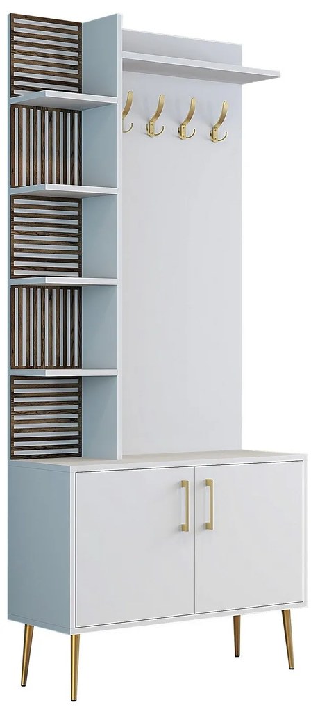 Előszobafal Viyana D - White, Gold