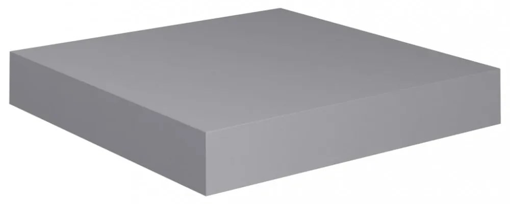 szürke MDF lebegő fali polc 23 x 23,5 x 3,8 cm