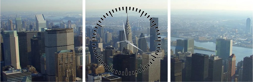 Kép - Manhattan nappal (órával) (90x30 cm)