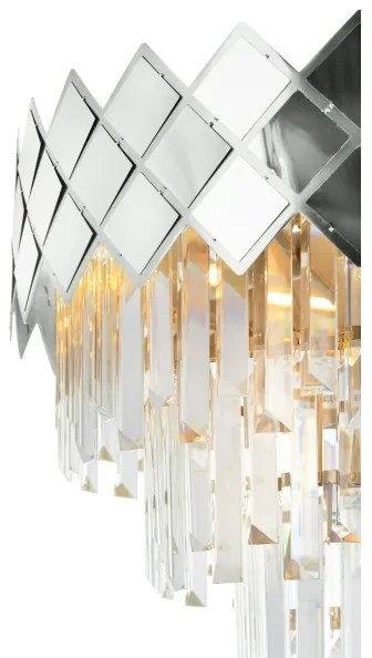 Csillár rúdon CARISMA 9xE14/40W/230V matt króm