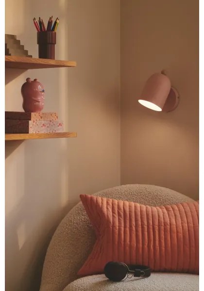 Nordlux - Fali spotlámpa GASTON 1xE27/15W/230V rózsaszín