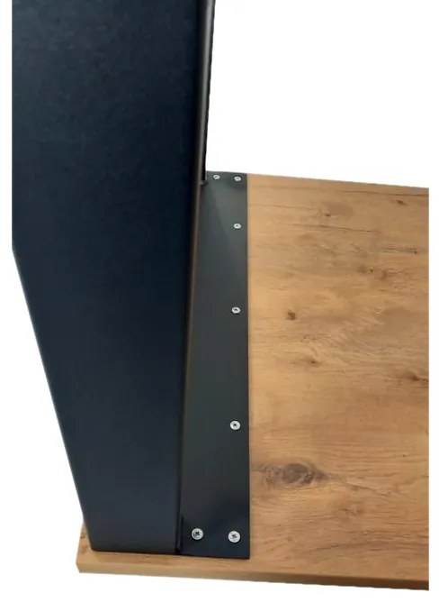 DUSTY tömörfa étkezőasztal, 185x75x67, tölgy lancelot