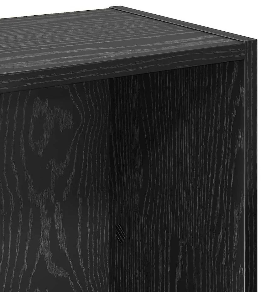 Könyvespolc Musta tammi 80 x 24 x 109 cm Faanyag