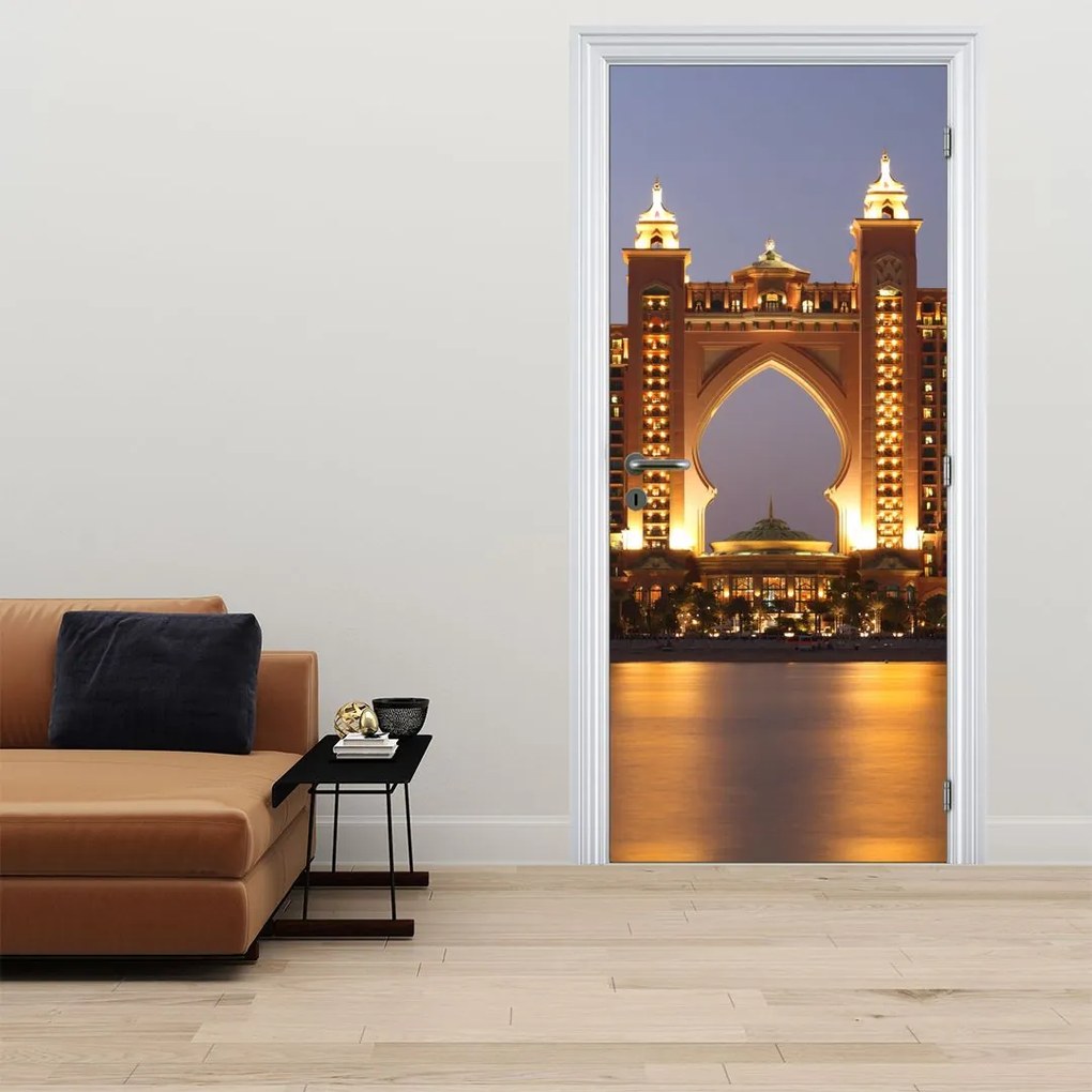 Fotótapéta ajtóra - Épület Dubaiban (95x205cm)