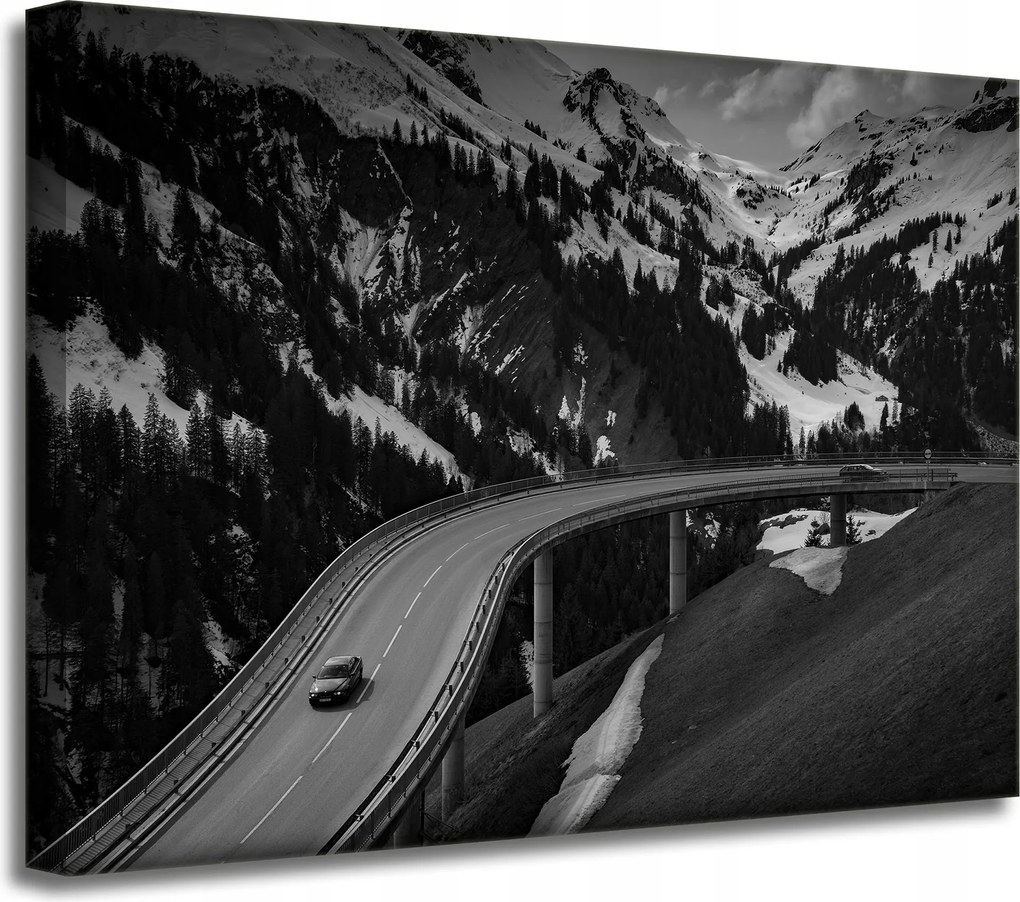 Vászonkép Természet Út a hegyeken át 40x30 cm