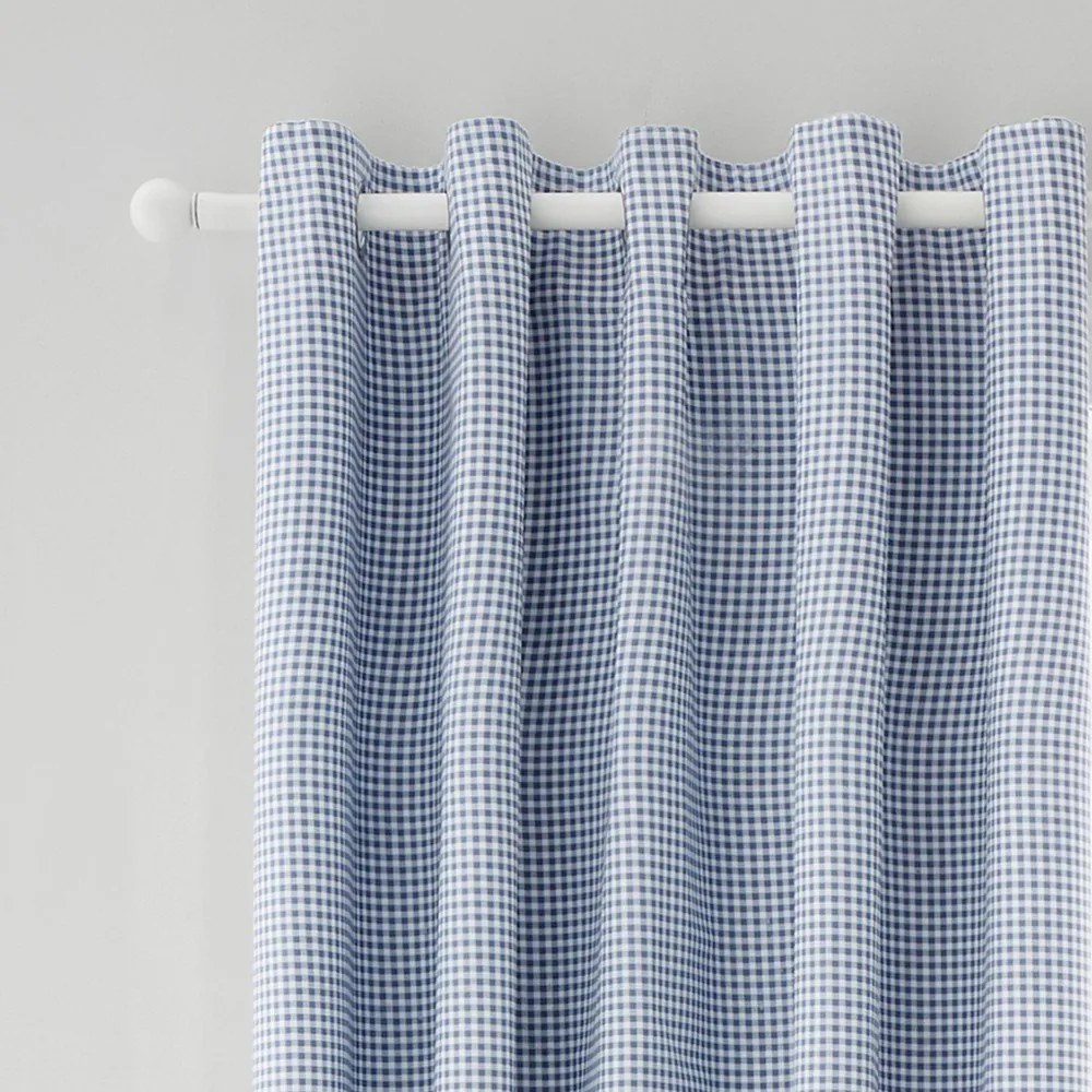 Fehér-kék függöny szett 2 db-os 168x229 cm Lucie Floral Frill – Catherine Lansfield