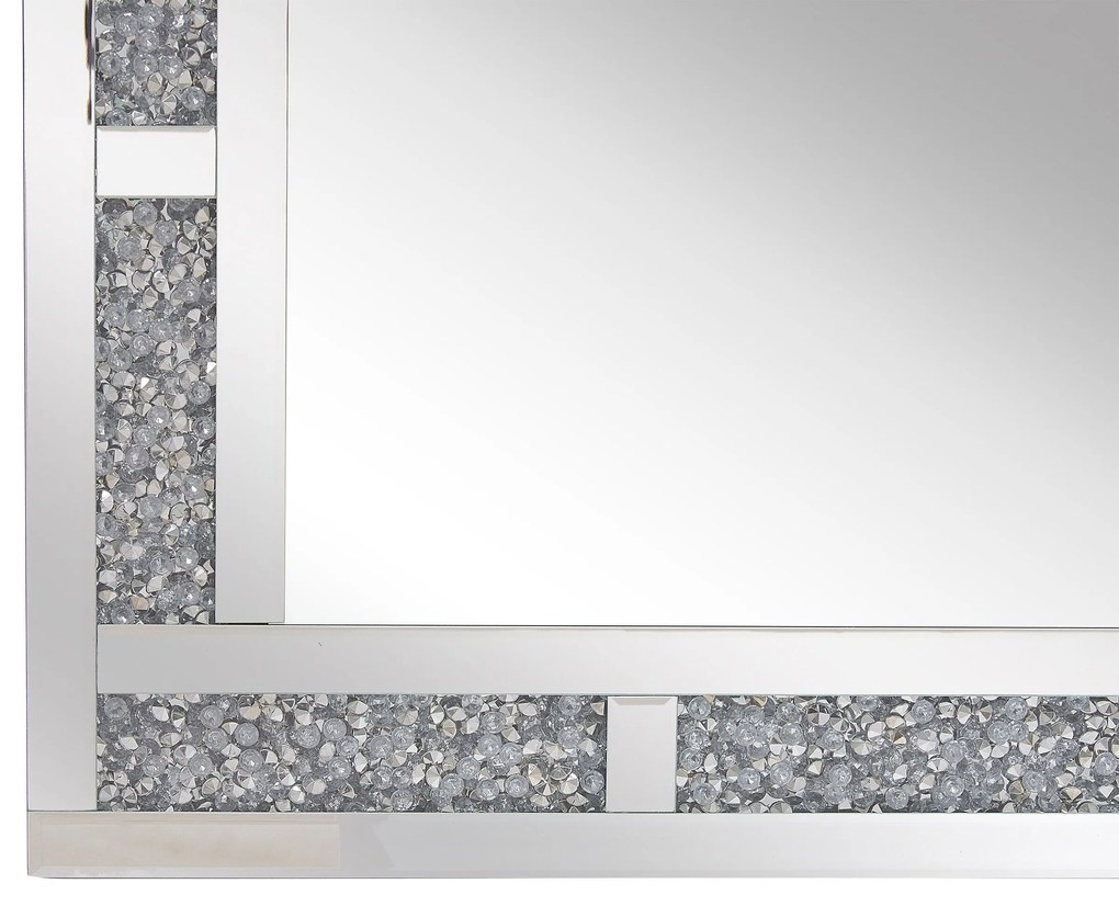 Ezüst falitükör 60 x 90 cm AVRILLE Beliani