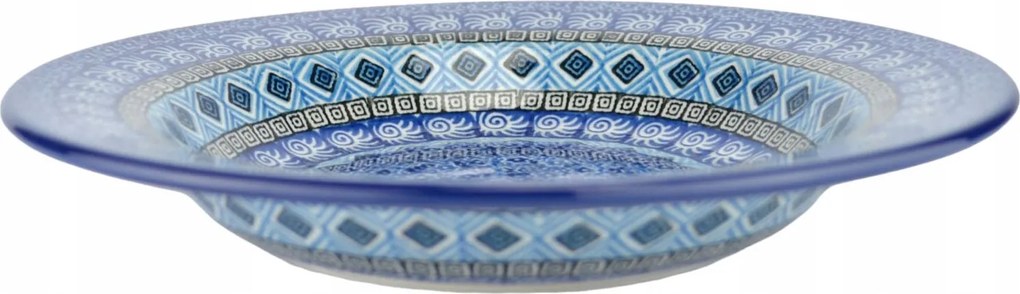 Ebédlő tányér mély 24cm Ceramika Artystyczna Bolesławiec