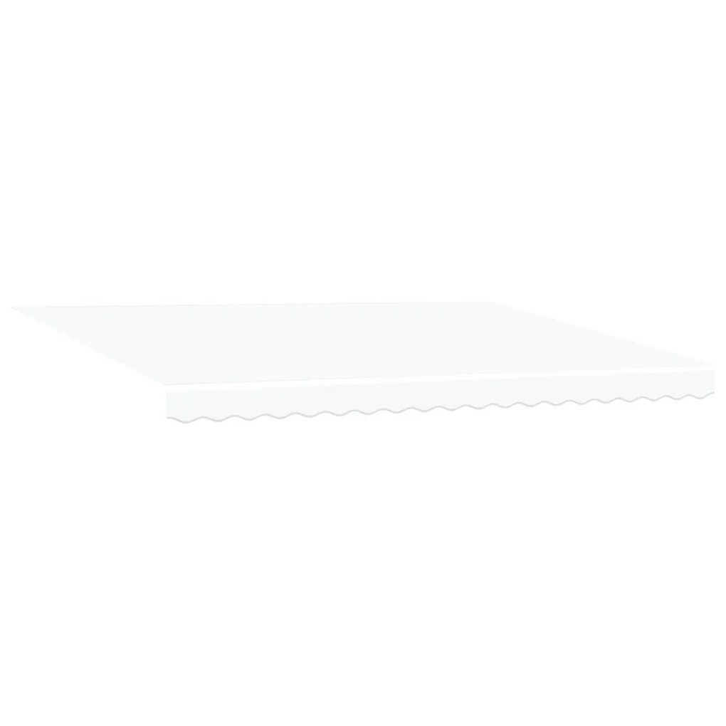 Kézi behúzható napellenző LED világítással, fehér 450x300 cm