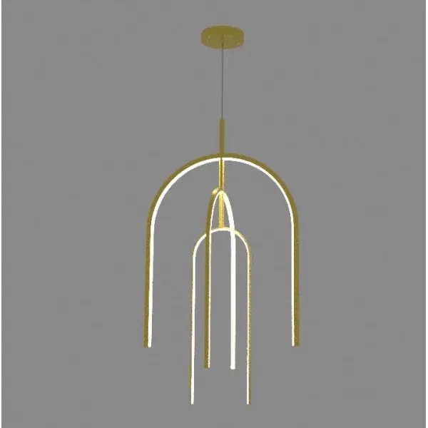 Zambelis 1931 - LED Dimmelhető csillár zsinóron LED/80W/230V arany