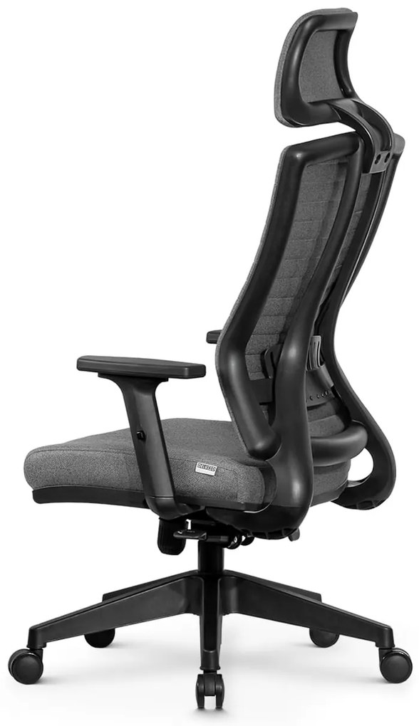 Ello ergonomikus szövet irodai forgószék deréktámasszal, fejtámasszal