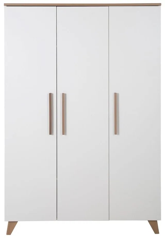 Fehér gyerek ruhásszekrény 118x190 cm – Roba